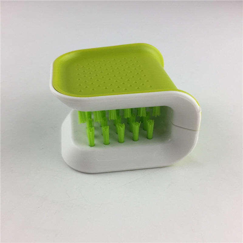 U-Shaped Cutlery Cleaning Brush – Bristle Scrubber for Kitchen