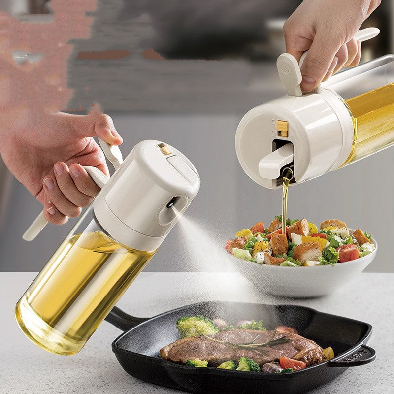2-in-1 Oil Sprayer & Dispenser Bottle for Cooking & BBQ