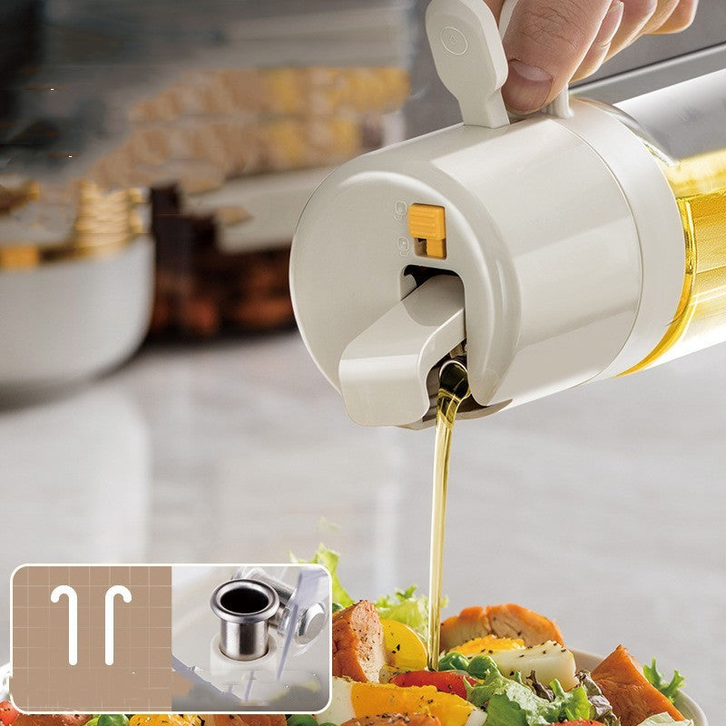 2-in-1 Oil Sprayer & Dispenser Bottle for Cooking & BBQ