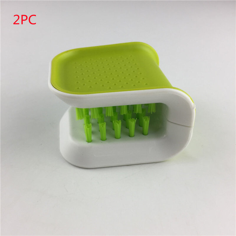 U-Shaped Cutlery Cleaning Brush – Bristle Scrubber for Kitchen